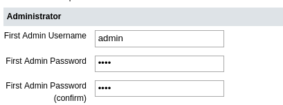 web installer admin